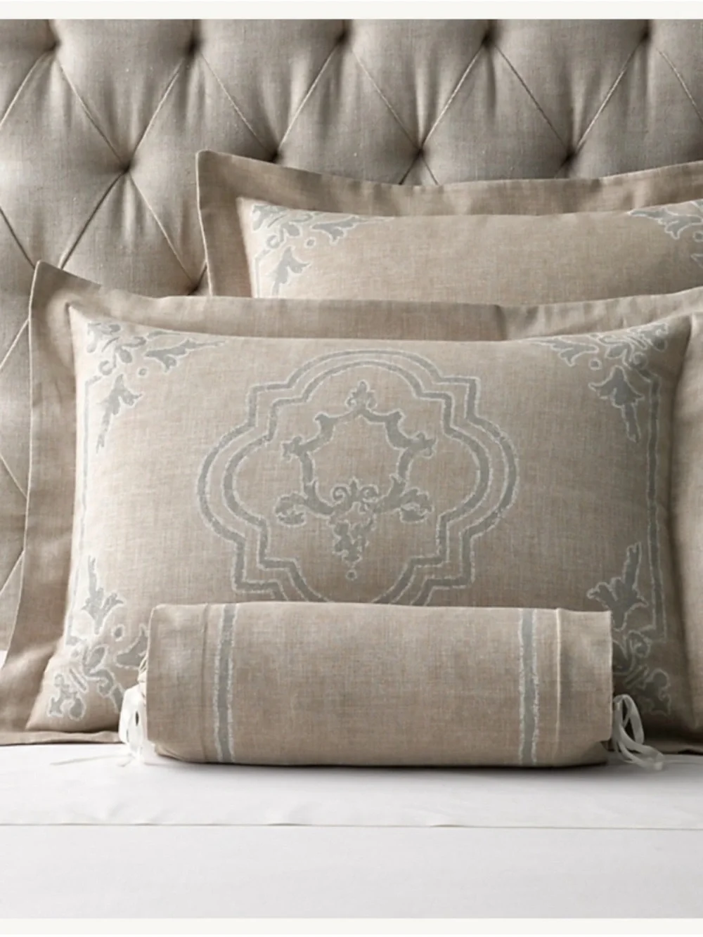 Restoration Hardware twin size Beige Linen Duvet Cover